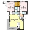 Ｄ－ＲＯＯＭ 東矢倉 2LDKの間取り
