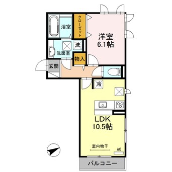 間取図 シャーロット水口　A