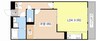QUALIA 1LDKの間取り