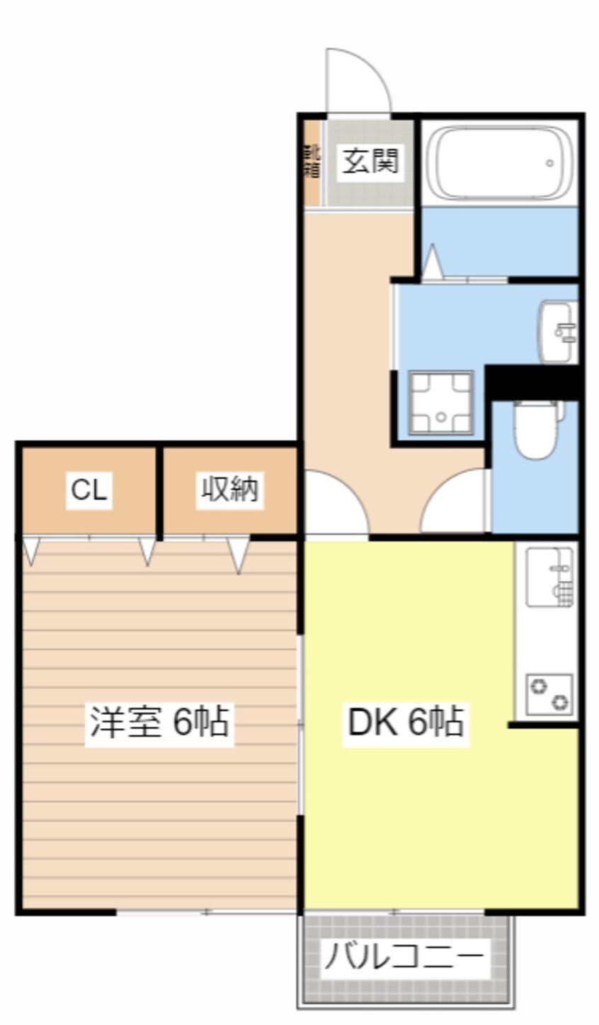 間取図 フォンティーヌ