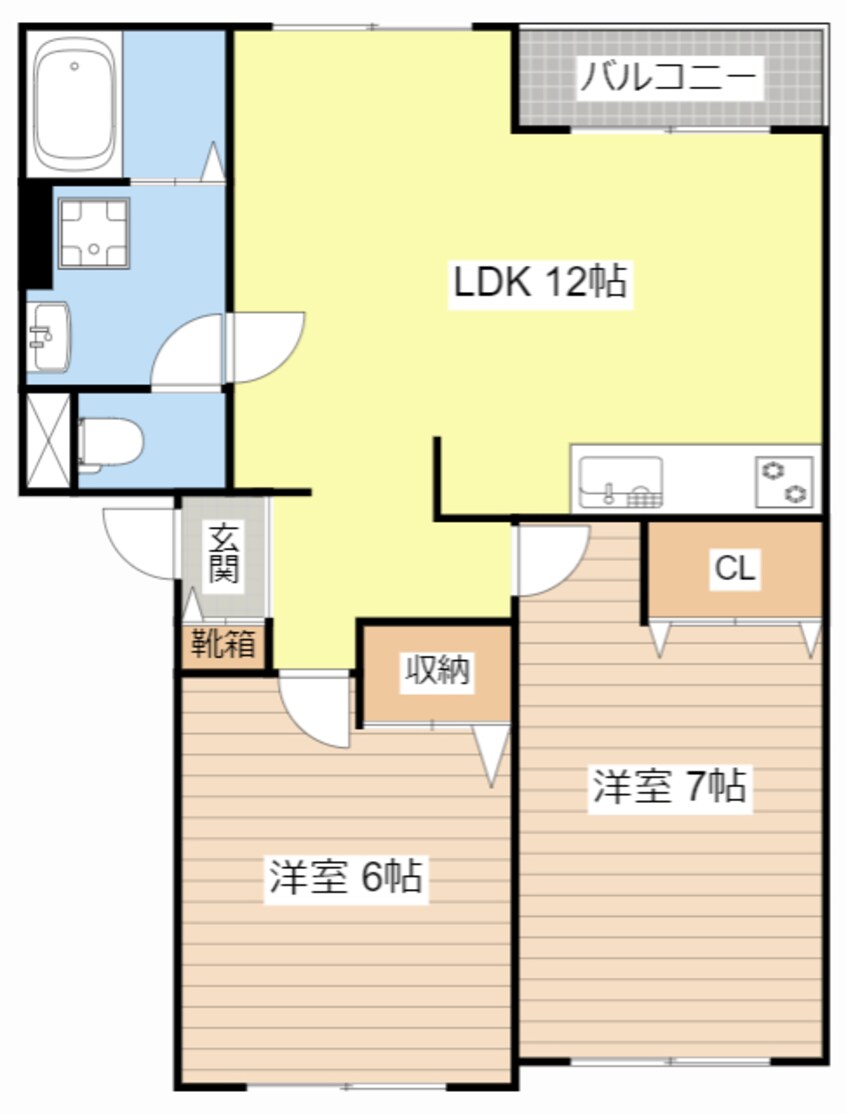 間取図 クリスタール’華