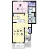 Ｓａｃｈｉ・ミノール 1LDKの間取り