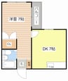 コマザワビル 1DKの間取り