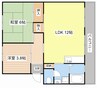 南井ハイツ 2LDKの間取り