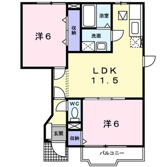 間取図 ヴァンベールＭ　Ⅰ