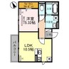 セレッソ 1LDKの間取り