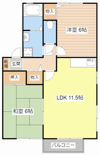 間取図 グランマ甲西