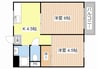 鎌田マンション 2Kの間取り