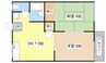 イトウハイツ 2DKの間取り