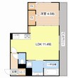 シャルール 1LDKの間取り