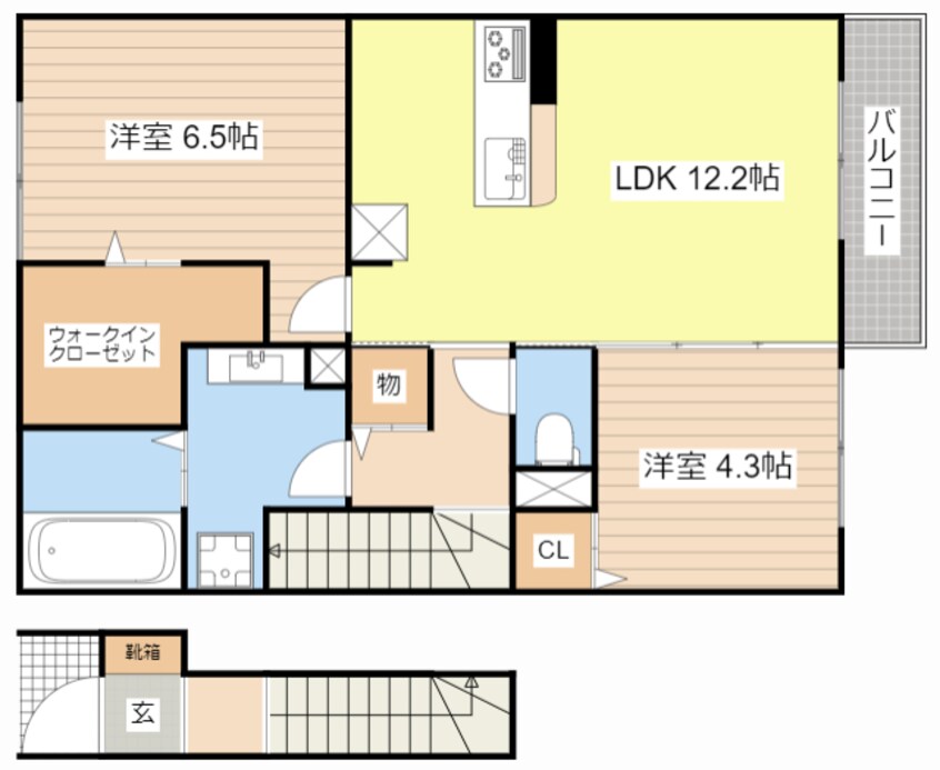 間取図 ガーデン　ライラック