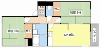 間取図 ループふぁいぶA棟