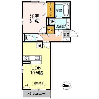 間取図 リベルタ大津京