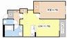 フランカⅡ 1LDKの間取り