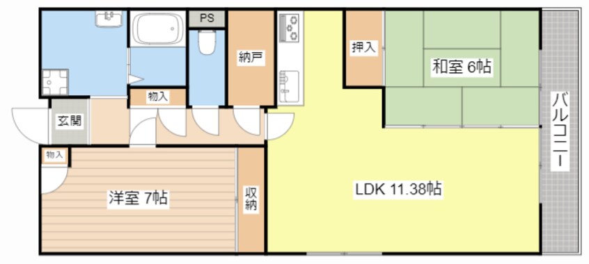 間取図 ルシエル西大津