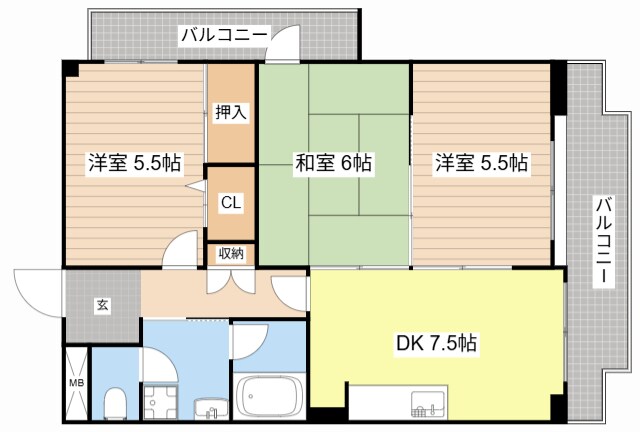 間取り図 パークコート大津