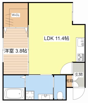 間取図 イオ・リアン坂本