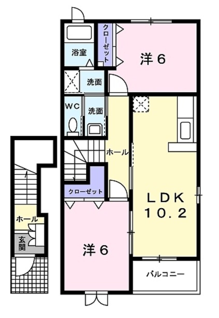 間取図 サニーヴィラ貮番館Ⅱ