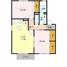 コーポはおりや　Ａ棟 2LDKの間取り