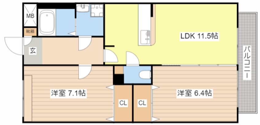 間取図 ユーワハイツ