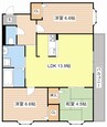 MAISON PLAZA 3LDKの間取り