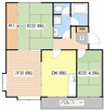 メゾンサンシティー 3DKの間取り