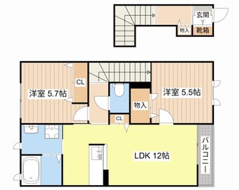 間取図 コゥジィコ－ト