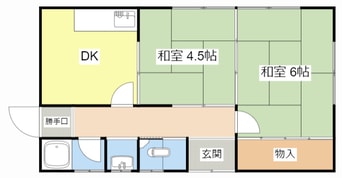 間取図 苗鹿１丁目安本邸貸家