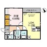 Casa Ciel（カーサシエル） 1LDKの間取り