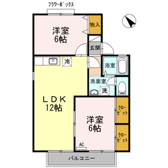 間取図 グリーンタウン杉原　C棟