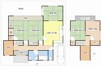 間取図 彦根栄町２丁目貸家