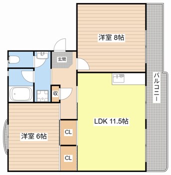 間取図 メゾン唐崎