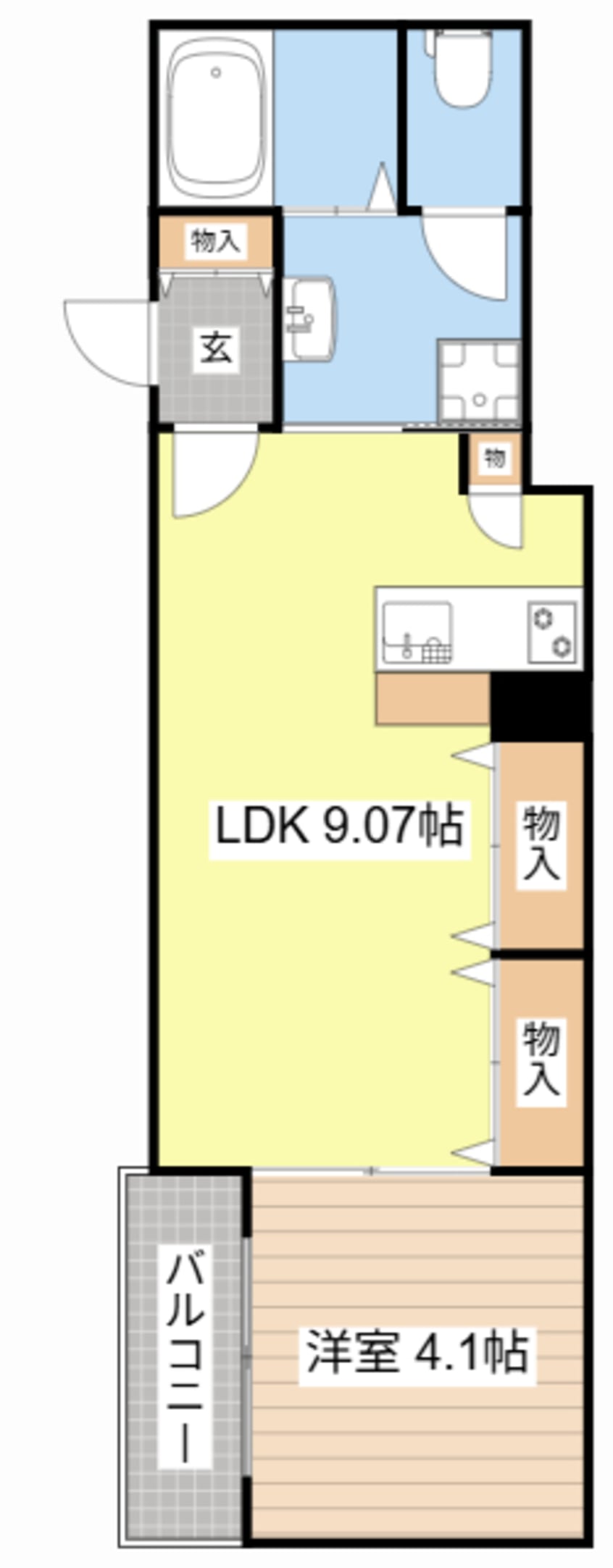 間取図 (仮称)野洲市行畑1丁目アパート