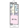 キューポスメゾン 1Kの間取り