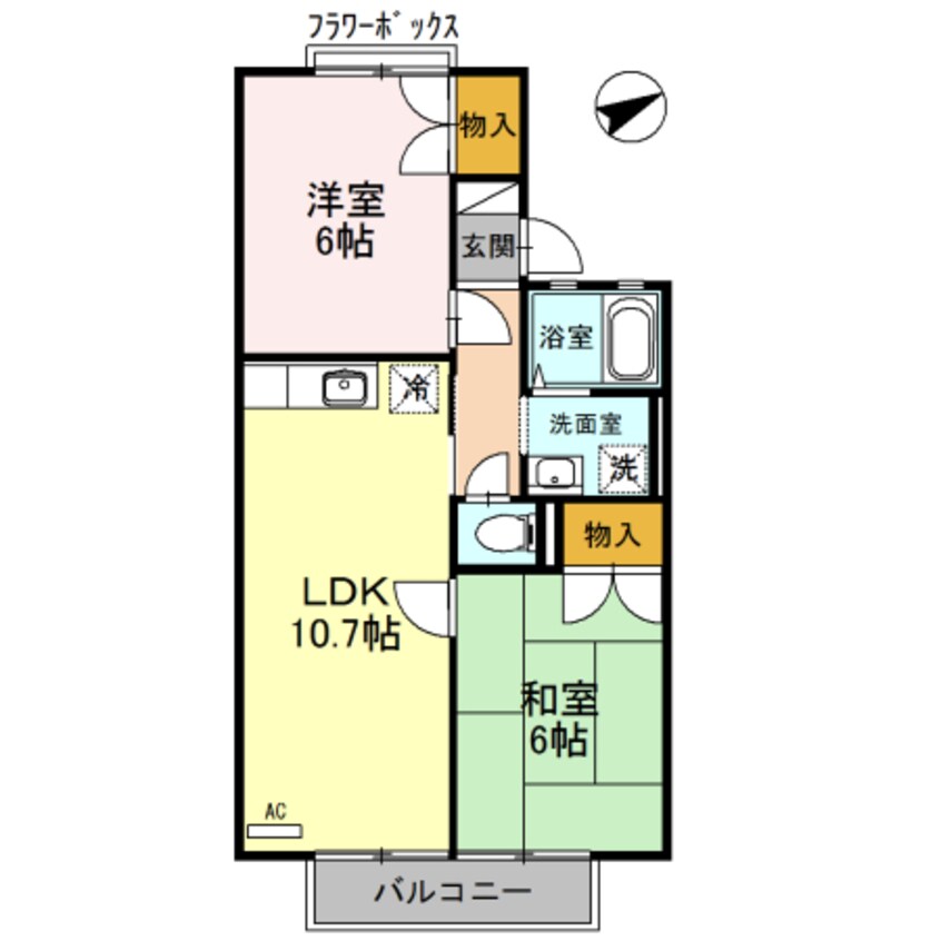 間取図 アイビハイツ　C棟
