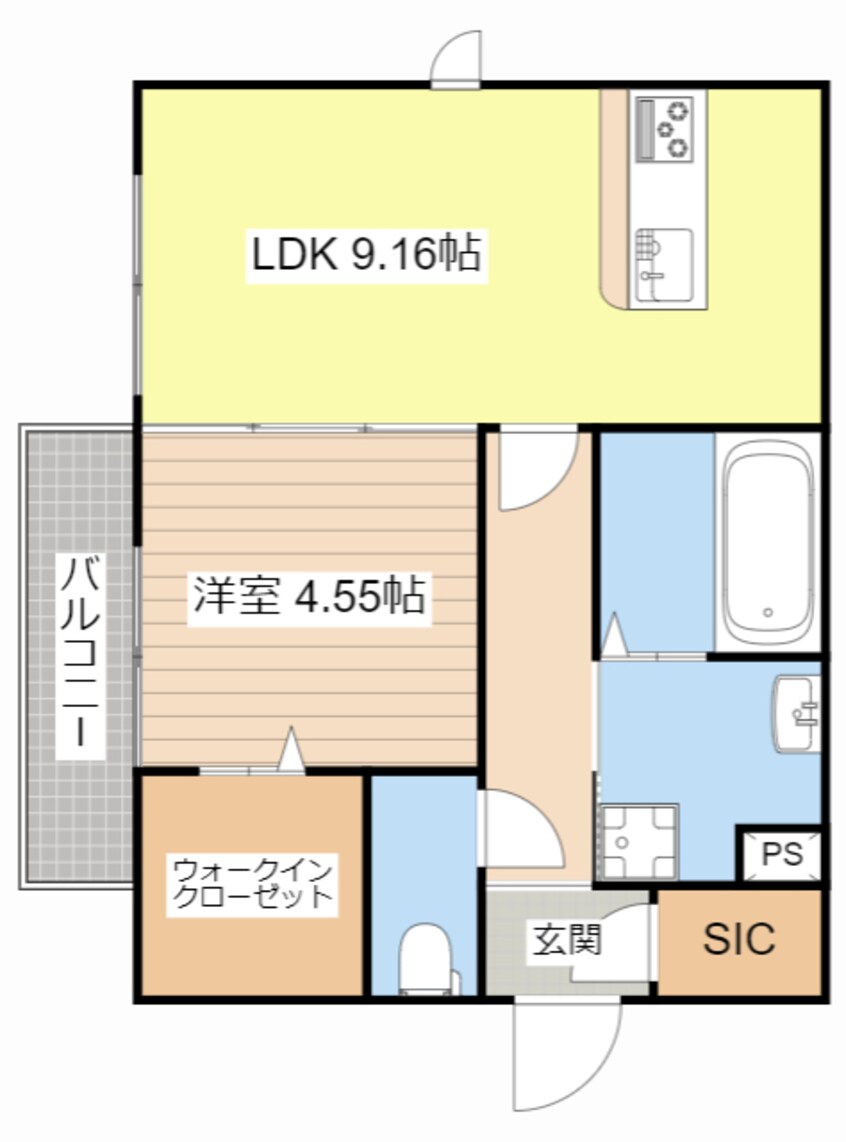 間取図 Surfinia堅田