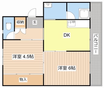 間取図 ビレッジハウス外町2号棟