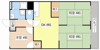 間取図 ベルパーク三陽