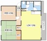 スカイハイツ 2LDKの間取り
