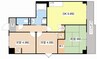 サントナーレ勧学 3DKの間取り