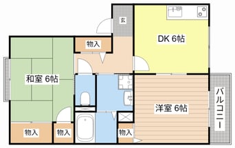 間取図 レーク・スリーゼ B棟