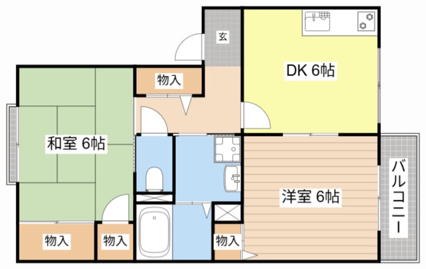 間取図 レーク・スリーゼ B棟