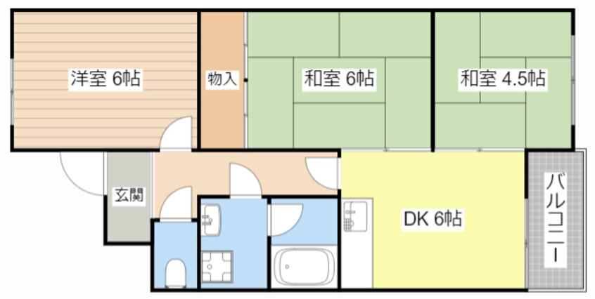 間取図 コーポセシリア