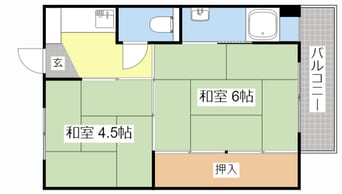 間取図 ビレッジハウス水口2号棟