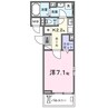 フォルトゥーナ 1Kの間取り