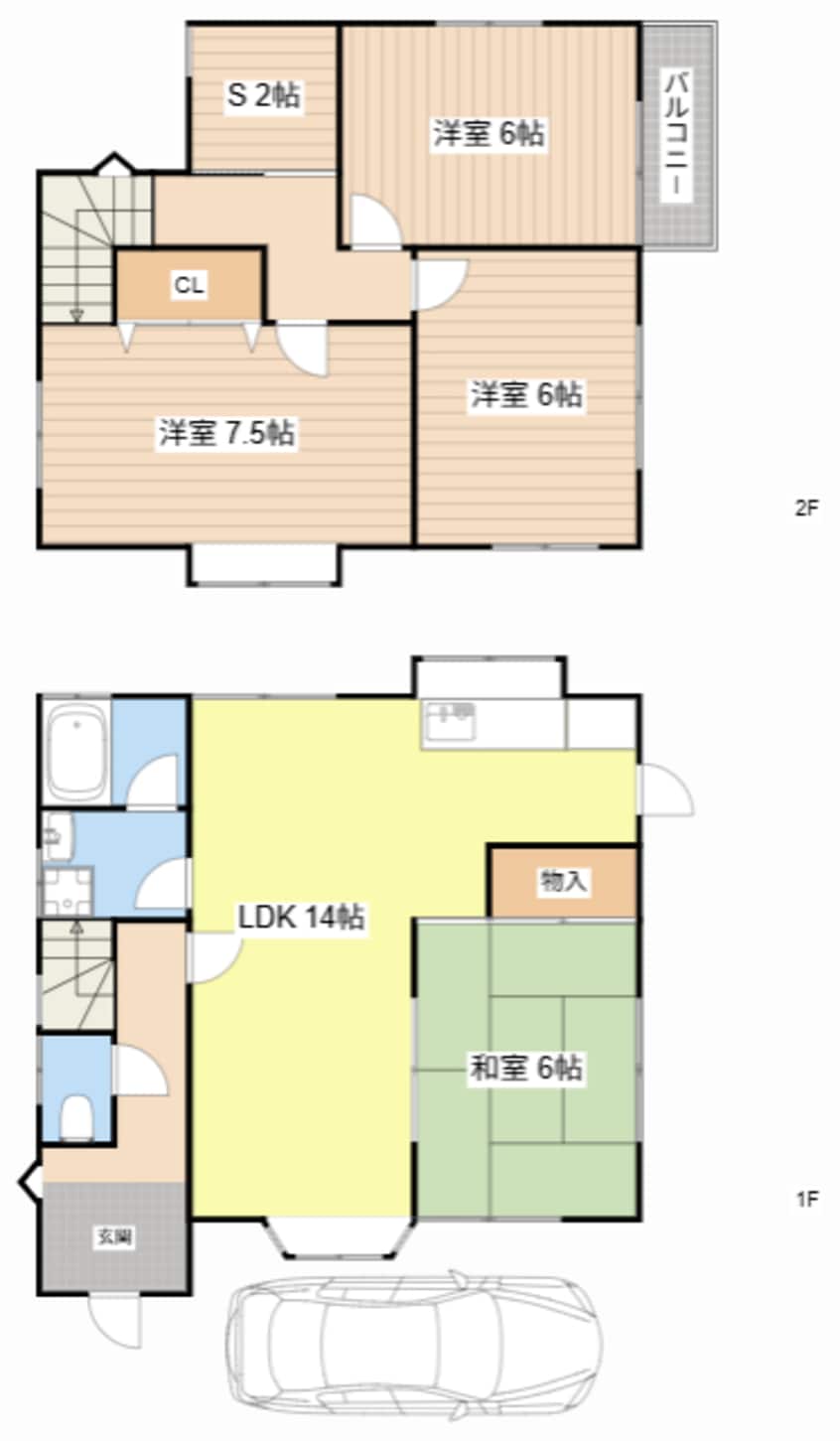 間取図 栄戸建借家
