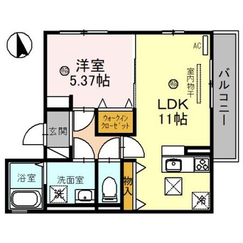 間取図 リベルタ尾花川