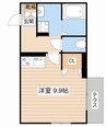 京町エンジェル 1Rの間取り