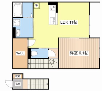 間取図 エトワール下坂浜A