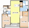 シャーメゾン草津プレミア 2LDKの間取り
